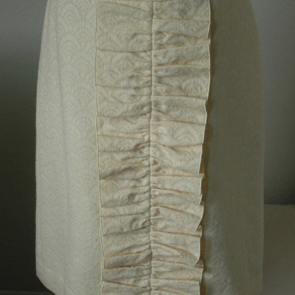 Pencil Skirt with Front Ruffle - SALE